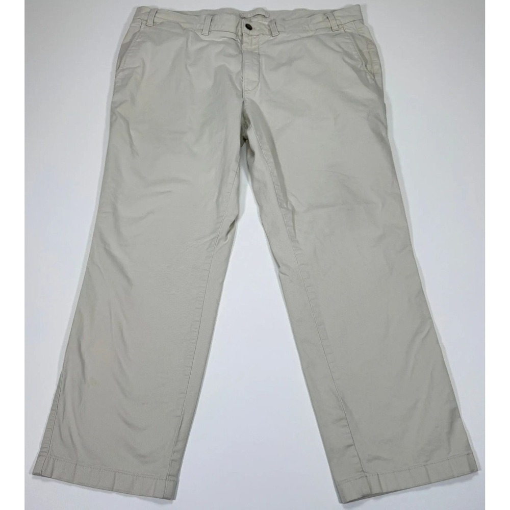 Duck Head Chino Pants Mens Tag 40x30 Fits 38x28 Khaki Flat Front Stretch Preppy